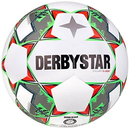 Derbystar Unisex Jugend Brillant DB S-Light v23 Fußball, weiß grün, 5 von Derbystar