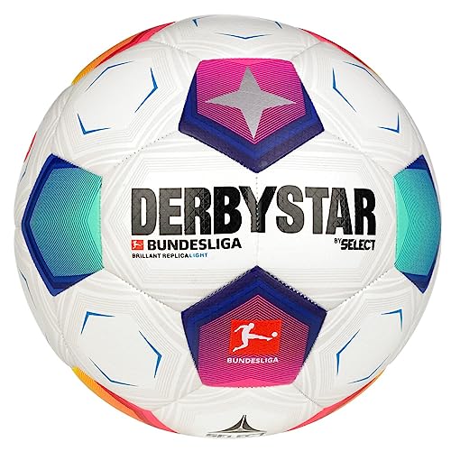 DERBYSTAR Unisex Jugend Bundesliga Brillant Replica Light v23 Fußball, weiß, 5 von Derbystar