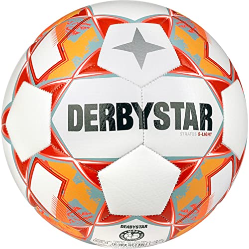 Derbystar Unisex Jugend Stratos S-Light v23 Fußball, weiß grün, 5 von Derbystar