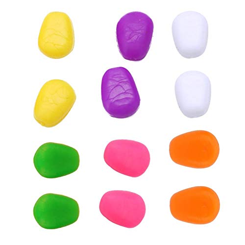 Deror Angeln Mais, 60 Stück Kunststoff Karpfen Angeln Mais 6 Farben Schwimmende künstliche Pop Up Köder Angelköder(6 Farben) von Deror