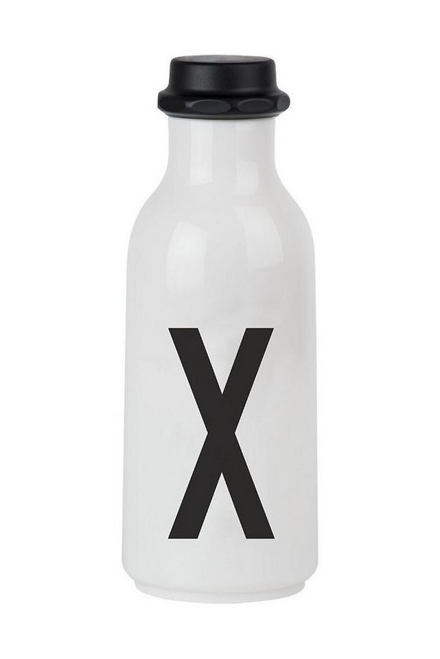 Design Letters Trinkflasche Design Letters Drinking Bottle X 20202500-X, aus Kunststoff, 0,5 Liter, Buchstabe X Motiv, mit Deckel von Design Letters