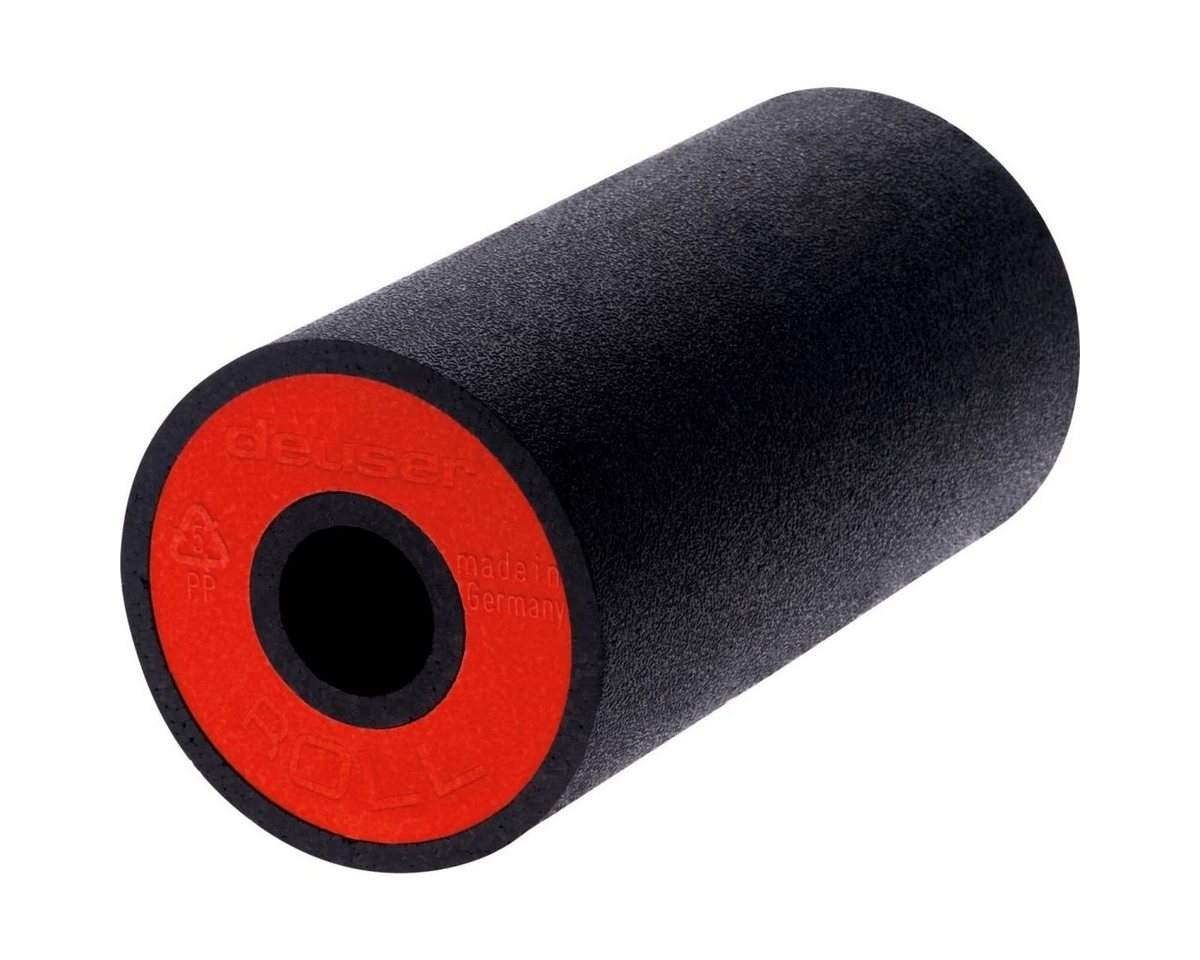Deuser-Sports Massagerolle Yogarolle Pilatesrolle Faszienrolle Rolle Pilates ROLL schwarz-rot, schwarz rot 32 x 16 cm von Deuser-Sports