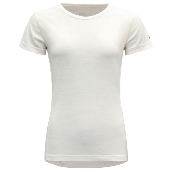Devold - Breeze Woman T-Shirt - Merinounterwäsche Gr L grau/weiß von Devold