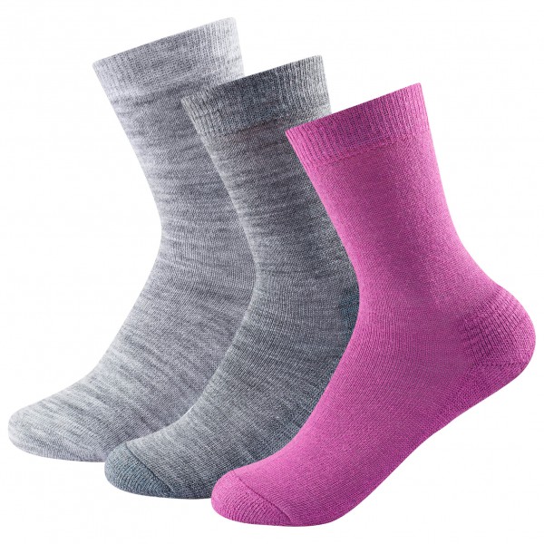 Devold - Daily Medium Woman Sock 3-Pack - Multifunktionssocken Gr 36-40 grau von Devold