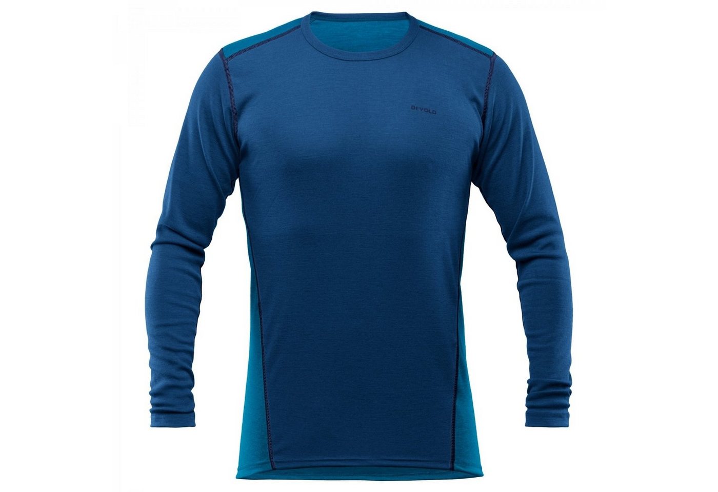 Devold Funktionsunterhemd Multi Sport Herren Langarm-Funktionsshirt blau von Devold