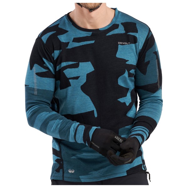 Devold - Kløvstien Merino Shirt - Radtrikot Gr L;M;S;XL;XXL blau von Devold