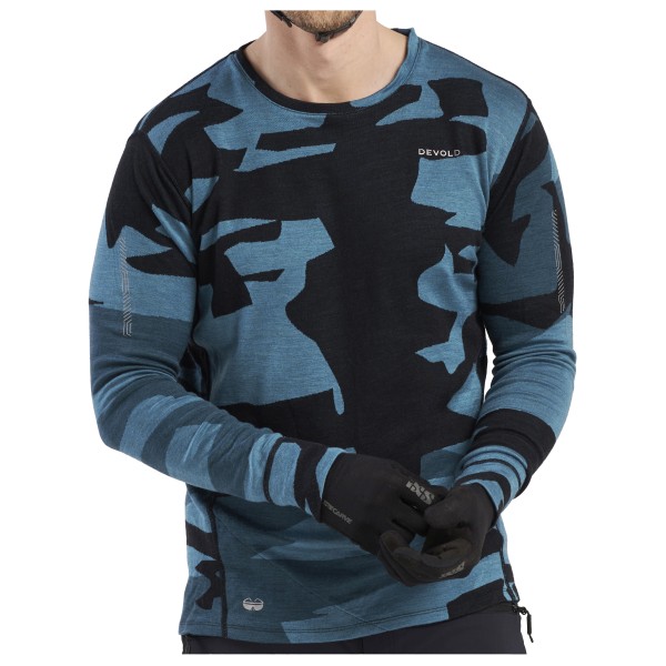 Devold - Kløvstien Merino Shirt - Radtrikot Gr XL blau von Devold