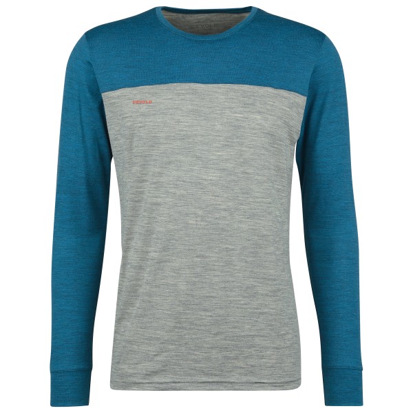 Devold - Norang Shirt - Merinolongsleeve Gr L;M;S;XL;XXL blau;blau/rot von Devold