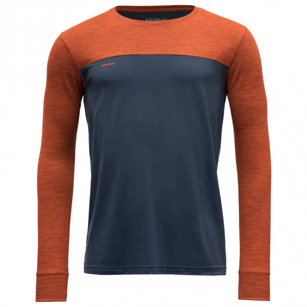 Devold - Norang Shirt - Merinolongsleeve Gr XXL blau/rot von Devold
