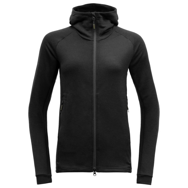 Devold - Women's Nibba Merino Jacket Hood - Merinojacke Gr XL schwarz von Devold