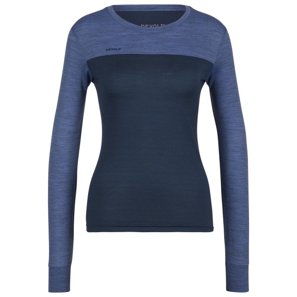 Devold - Women's Norang Shirt - Merinolongsleeve Gr L;M;S;XL;XS blau;rot von Devold