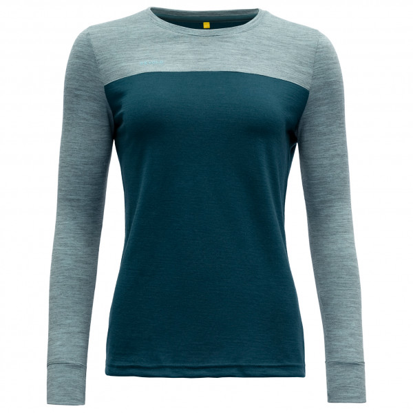Devold - Women's Norang Shirt - Merinolongsleeve Gr S blau von Devold