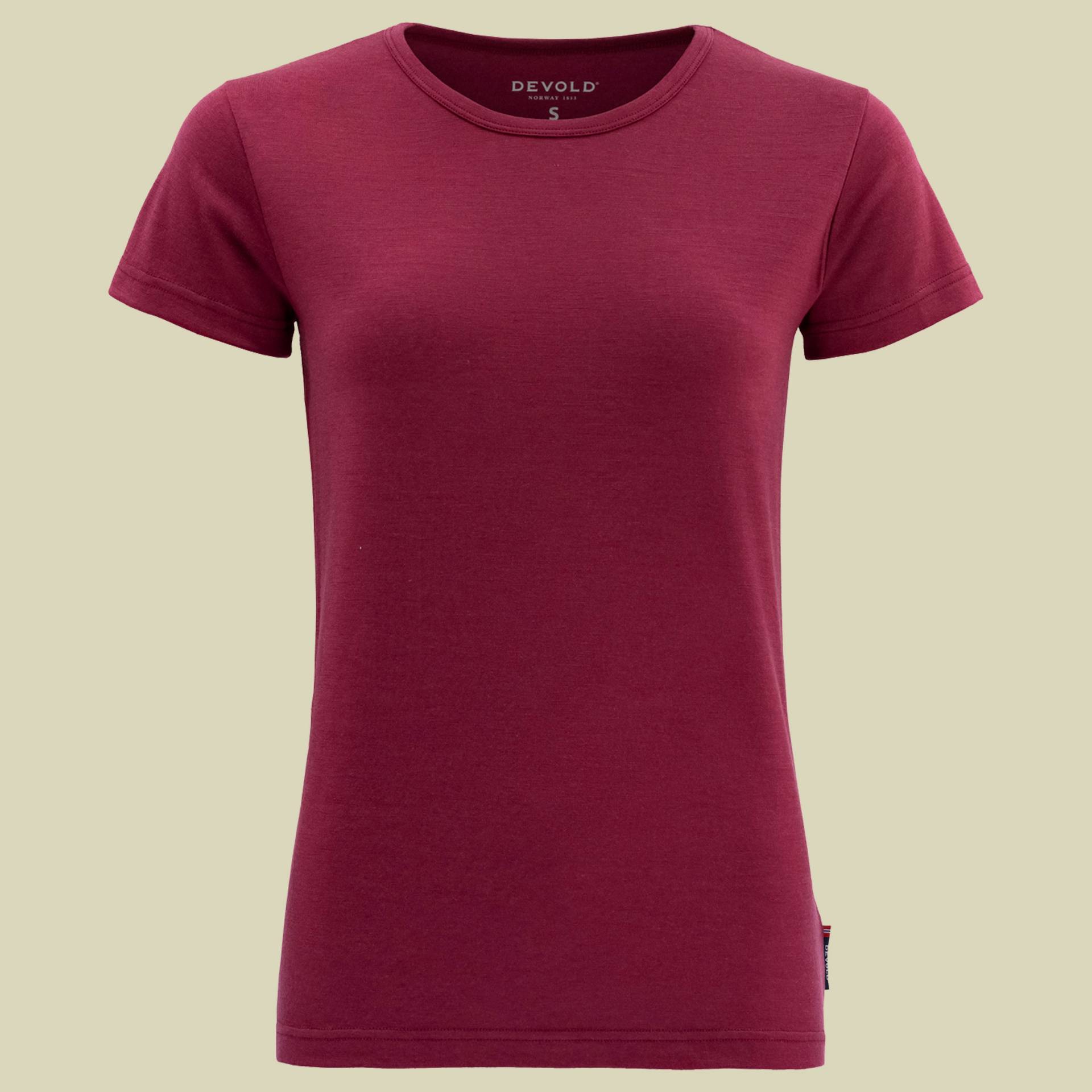 Jakta Merino 200 T-Shirt Woman Größe M  Farbe beetroot von Devold