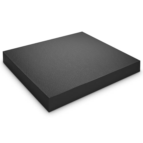 Dhouse Balance Pad – Extra Dickes Rutschfestes Balance Kissen Aus Für Stabilität Core Gleichgewichtskissen Training Reha Fitnessmatte Für Yoga Physiotherapie Für Schwarz 50 * 40 * 6CM von Dhouse