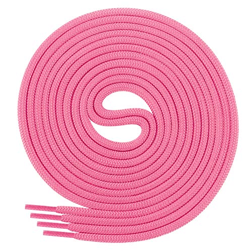 Di Ficchiano Schnürsenkel rund, Rundsenkel für Business- und Lederschuhe, reißfester Allroundsenkel, ø 3mm Farbe pink Länge 120cm von Di Ficchiano