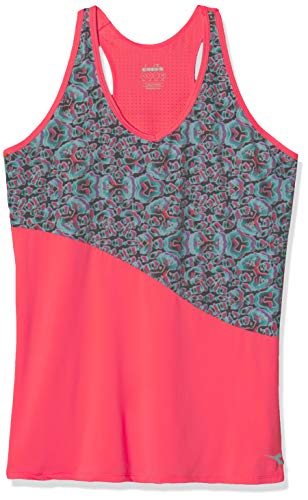 Diadora Sport Damen 102172904 L Regular Fit Tank Top, Corallo Fluo, xs von Diadora