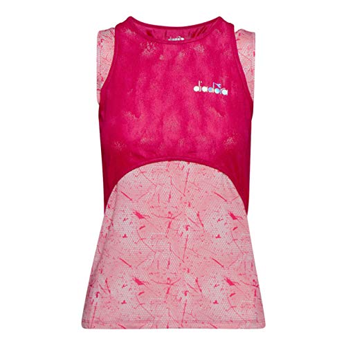Diadora Damen, R. Fit Tank-Top Rosa, Pink, XL Oberbekleidung von Diadora
