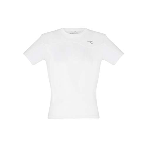 Diadora Jungen, Team T-Shirt Weiß, Hellgrau, S Oberbekleidung, S von Diadora