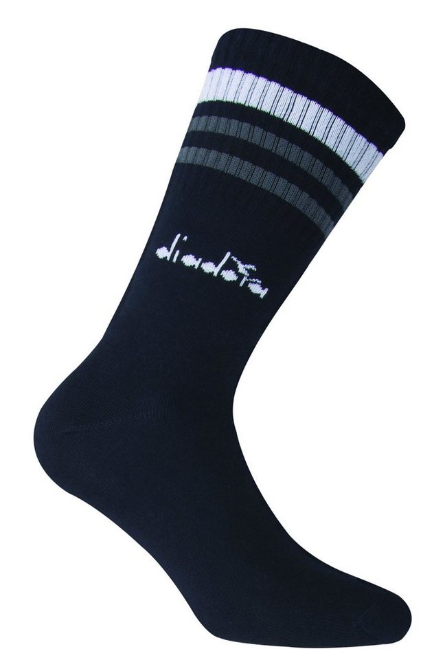 Diadora Sportsocken Unisex Tennissocken - 6er Pack, Logo, Streifen von Diadora