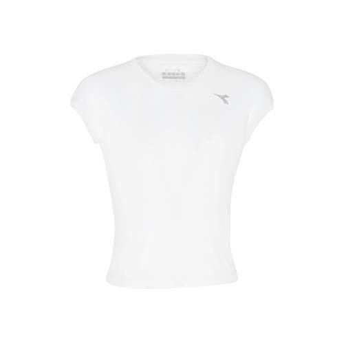 Diadora Mädchen, Team T-Shirt Weiß, Hellgrau, XL Oberbekleidung von Diadora