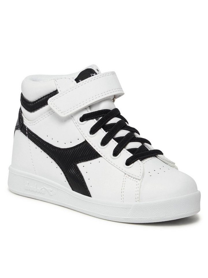 Diadora Sneakers Game P High Girl PS 101.176726-C1880 White / White / Black Sneaker von Diadora