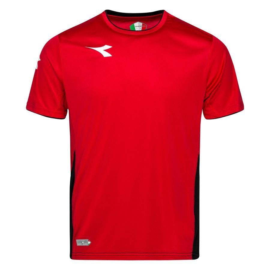 Diadora Training T-Shirt Equipo - Rot/Weiß/Schwarz Kinder von Diadora