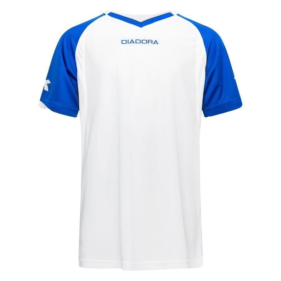 Diadora Training T-Shirt Havanna - Weiß/Blau Kinder von Diadora