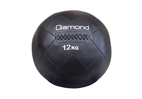 Diamond Fitness Diamond, Wall Ball PRO 12 kg Unisex Erwachsene Schwarz von Diamond Fitness