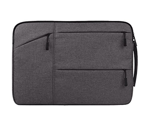 Laptoptasche Mit Griff Tragbare Multifunktion Taschen Hülle Schutztasche Für MacBook Air/MacBook Pro/Pro Retina Sleeve Rauchfarben 15.6 von DianShao