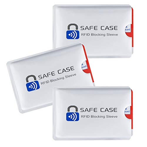 Diawell RFID NFC Kartenschutzhüllen Schutzhülle Blocker Datenschutz Abschirmung Hülle Sleeve EC Karte Kreditkarte Personalausweis Kreditkarte für Geldbeutel (3X) von Diawell