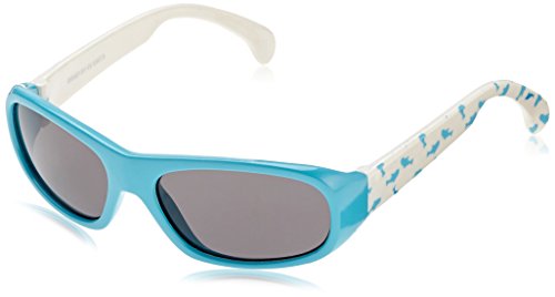 Dice Kinder Sonnenbrille, Shiny Blue White, One Size von Dice