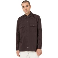 Dickies Work Shirt Long Sleeve REC Dark Brown von Dickies