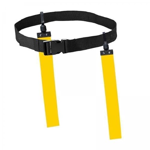 Dickly 2X Fußball Hüftgurt Band Verstellbar für Outdoor Zubehör Ausrüstung Gelb von Dickly