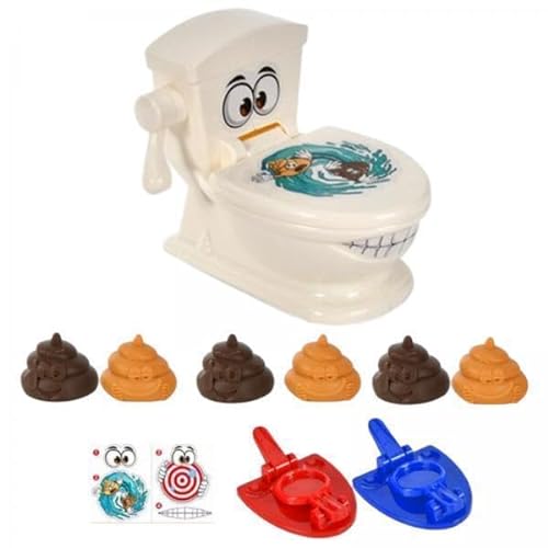 Dickly 2X Toilettenspielzeug, Toilettenspielzeug für Kinder, Toiletten Toilettenspiel, Spielzeug, Poop Geschicklichkeitswerfer, für Jungen Und Mädchen, von Dickly