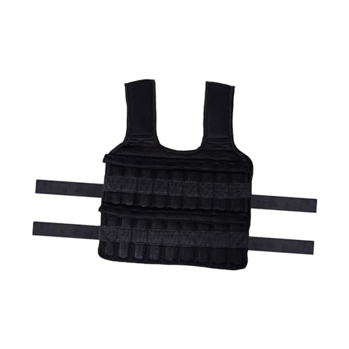 Dickly Belastungsweste, Gewichtsweste, Workout, 20 kg, Belastungsübung, 18 Taschen für Boxen, Laufen, Übungsjacke, Belastungsweste von Dickly