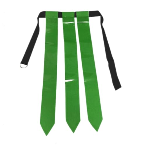 Dickly Flag Football-Gürtel, Rugby-Flaggengürtel, Ausrüstungs-Hüftgürtel-Hüftflagge für Teenager, Erwachsene Spieler Touchdown-Spiel im Freien, Grün von Dickly