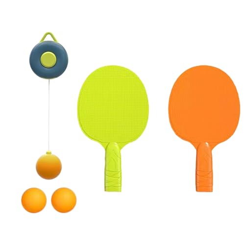 Dickly Hängendes Tischtennis-Trainer-Set, Tischtennisschläger und Ball-Set, Selbsttrainingsgerät, Eltern-Kind-Spielzeug für Aktivitätssportarten, Blau von Dickly