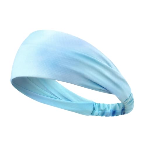 Dickly Kinder-Sport-Stirnbänder, Schweißband, Kopftuch, rutschfest, atmungsaktiv, Workout-Haarband, Laufstirnband für im Fitnessstudio, Blau von Dickly
