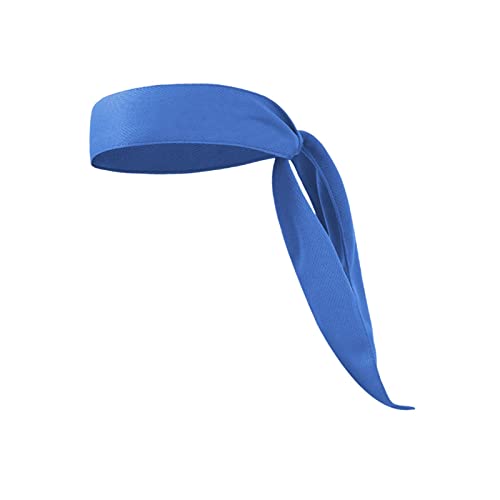 Dickly Outdoor-Sport-Stirnband, rutschfestes Stirnband zum Binden, feuchtigkeitsableitendes Schweißband, Haarband zum Laufen, Training, Baseball, Blau von Dickly