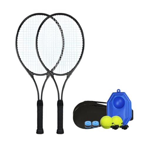 Dickly Solo-Tennistrainer-, Selbstübungs-Tennis-er-Kit, Solo-Trainingsgerät, Solo-Tennis-Trainingshilfe für Anfänger, Schwarz von Dickly