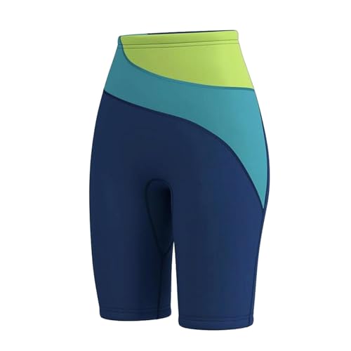 Dickly Herren Neopren-Shorts, 3 mm Neopren-Shorts, Badehose Leggings Badehose für Schnorcheln Surfen Wassersport, Blau L von Dickly
