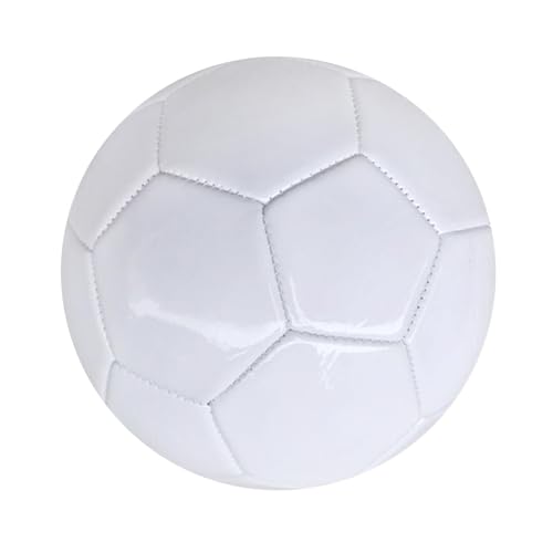 Dickly Weißer Fußball, Fußball zum Selberbemalen, professioneller offizieller Spielball für Kinder und Erwachsene, Größe 5 von Dickly
