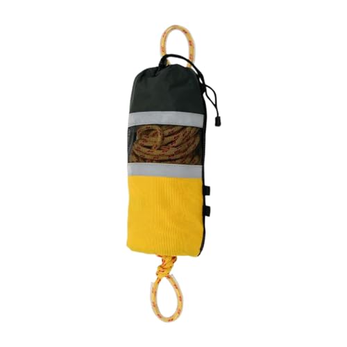 Dickly Wurfseil-Wurfsack-Ausrüstung, Leichter, tragbarer Wurfsack für Erwachsene mit 49 Fuß Wurfleine, für Wassersportbedarf, Orange von Dickly