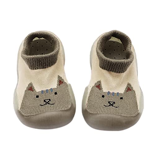 Sockenschuhe Baby - Sockenschuhe Baby Shoes Stoppersocken Baby Krabbelschuhe Hüttenschuhe Baby Sockenschuhe Kinder Puschies Barfußschuhe Baby Kinder Barfuss Schuh Gummistiefel 21 Mädchen von Didadihu