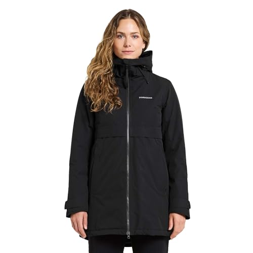 Didriksons Damen Helle Parka 6 Jacke, Black, 42 von Didriksons