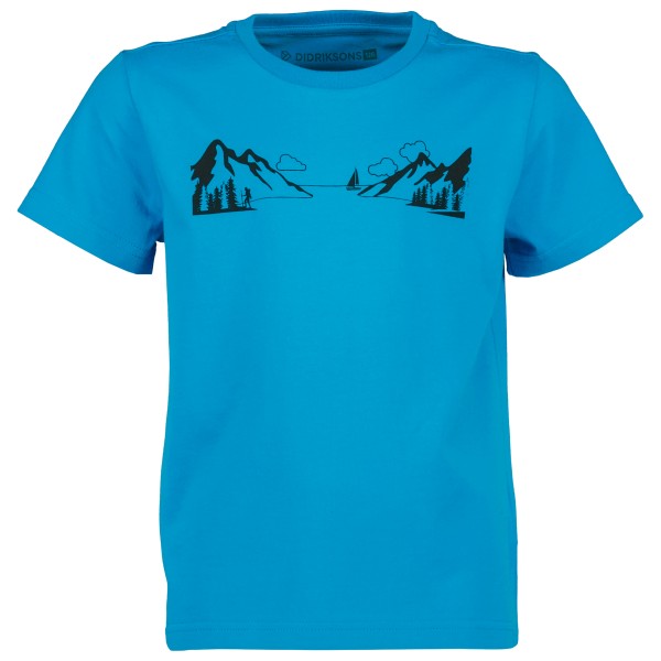 Didriksons - Kid's Mynta Explore 2 - T-Shirt Gr 130 blau von Didriksons