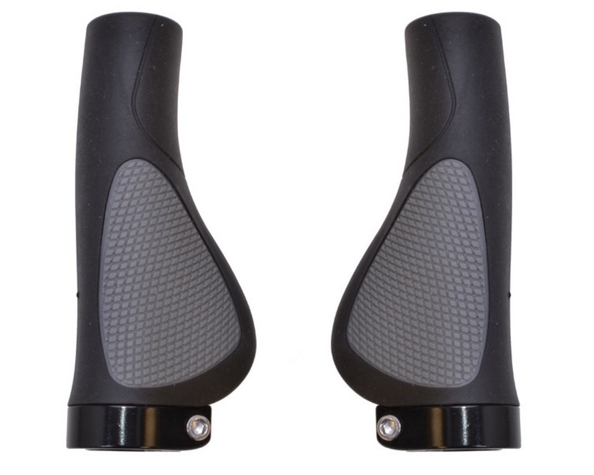 Diedrich Filmer GmbH Fahrradlenkergriff Fahrrad-Griffe Ergonomisch Gummi Schraubgriffe (2x Lenkergriffe, 2-St., Set), Set 130mm Lenker-Griffe Ergo Antirutsch Lenkergriffe Fahrradgriffe von Diedrich Filmer GmbH