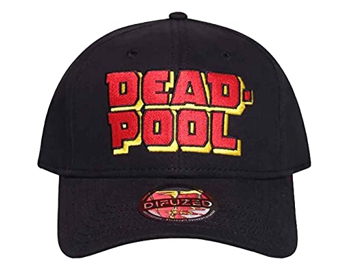Difuzed Deadpool Curved Bill Cap Big Letters Marvel Caps tzen von Difuzed