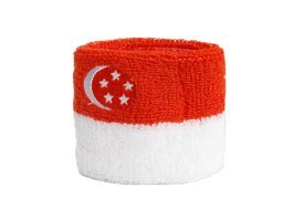 Flaggenfritze® Schweißband Singapur, 2er Set von Digni