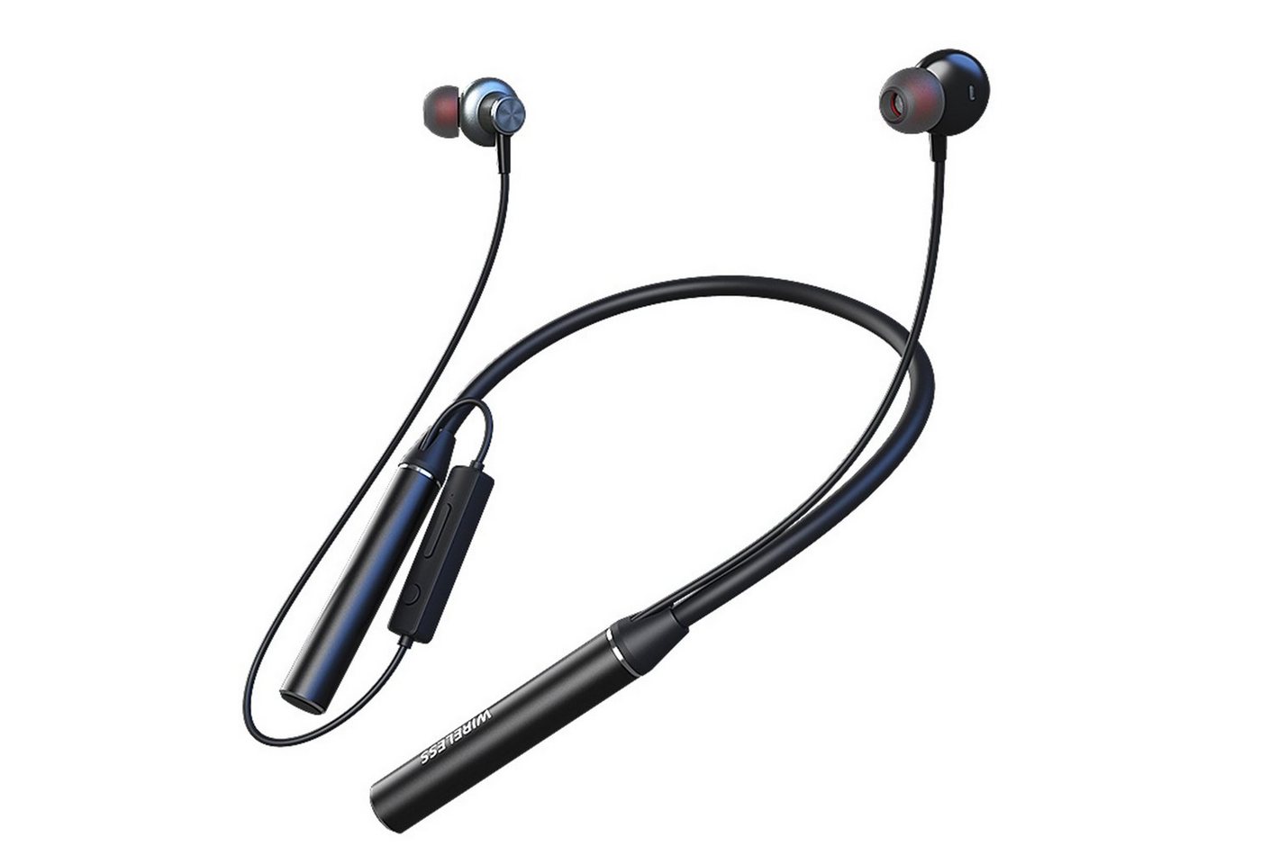 Diida In-Ear-Kopfhörer,Kabellose Kopfhörer,Sport-Kopfhörer am Hals,Bluetooth Bluetooth-Kopfhörer (Bilaterales Stereo, drahtlos, Unterstützung TF-Karte) von Diida